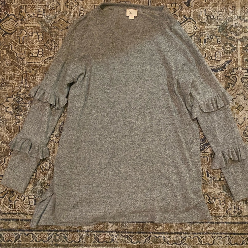 Gray Anthropologie tunic